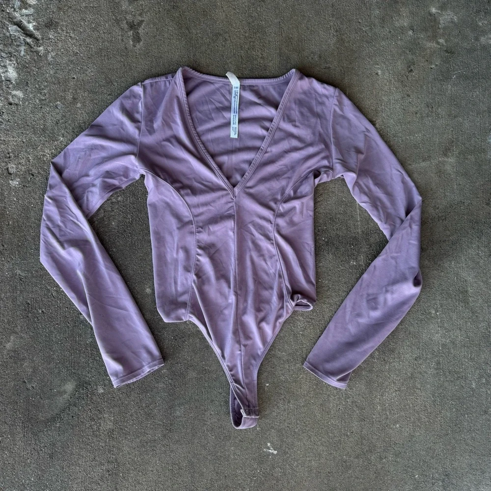 Purple V Cut Free People Bodysuit Size‎ XS